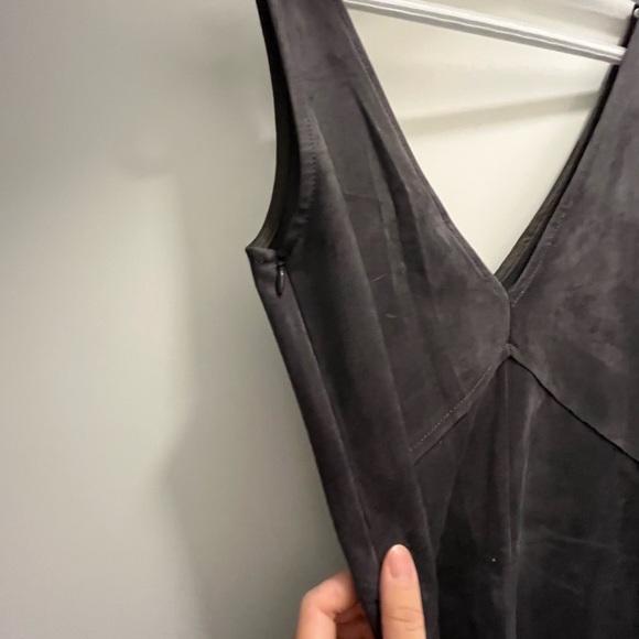 Brand new Wilfred Free vegan suede dress size 4 dark grey - Picture 2 of 7